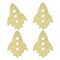 Big Dot of Happiness Gold Glitter Rocket Ship - No-Mess Real Gold Glitter Cut-Outs - Outer Space Baby Shower or Birthday Party Confetti - Set of 24